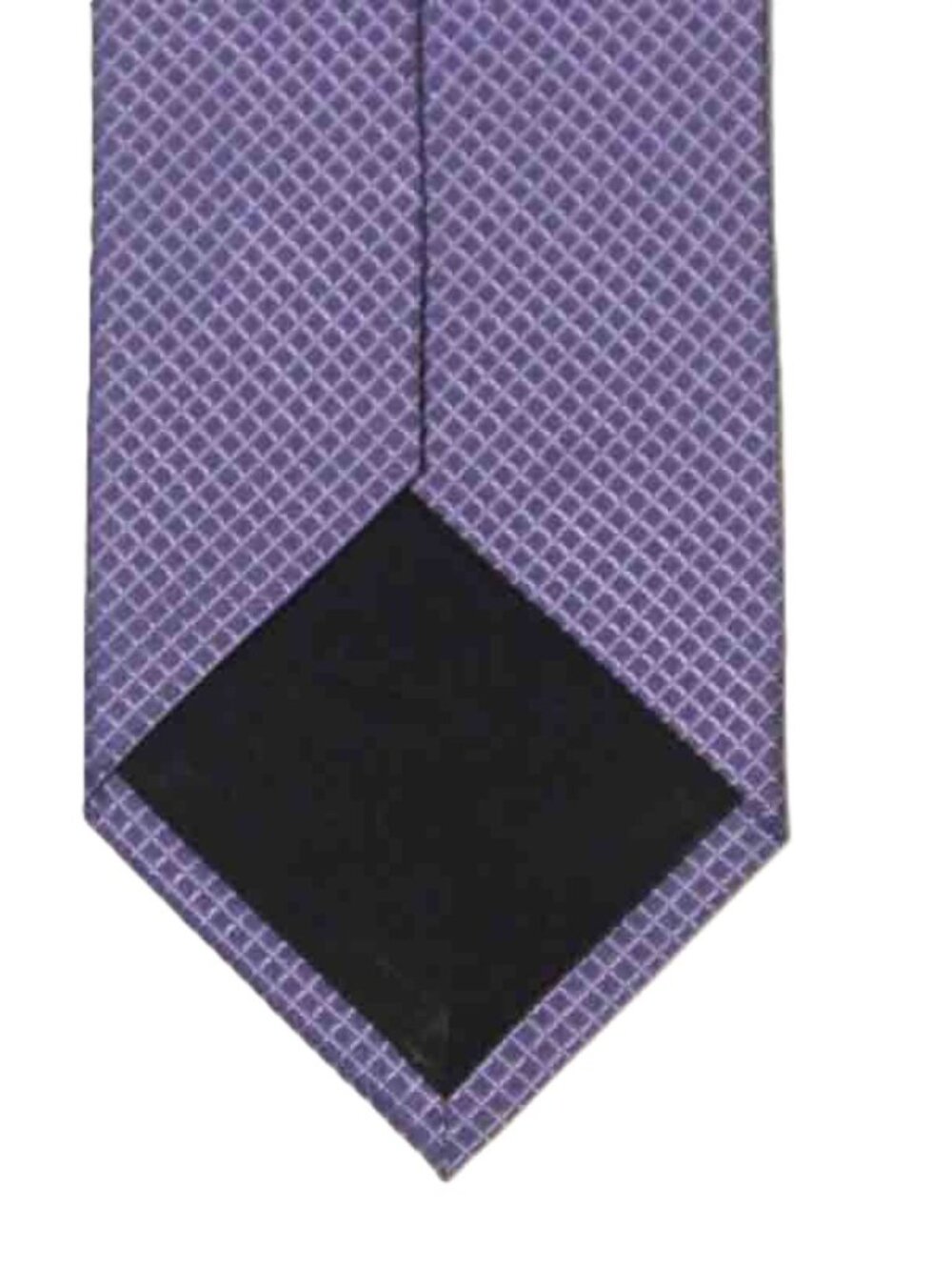 NWT Hugo Boss Italian Silk Tie Purple Textured Made in Italy Men's - Picture 4 of 4